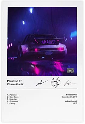 Azizat Chase Atlantic Poster Paradise Poster 1 Leinwand Poster Schlafzimmer Dekor Sport Landschaft Büro Zimmer Dekor Geschenk 30 x 45 cm