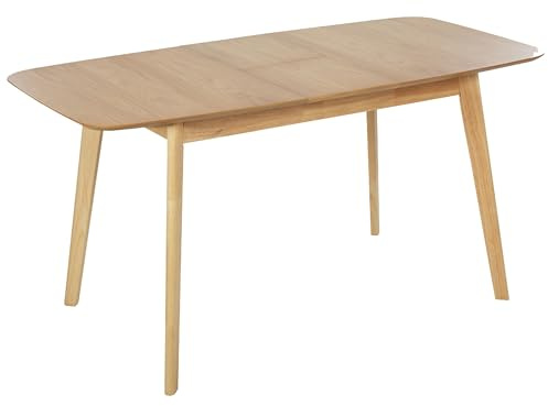 Esstisch helle Eiche 120 x 75 cm ausziehbar 150 x 75 cm Skandi Madox