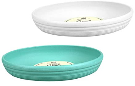 FONDOTIN 2 Piezas Bandeja de Maceta suculentas bandejas de plástico para Plantas Accesorios para motoazada Accesorios motoazada Plato de Maceta Bandeja de Agua Agua chasis el plastico