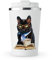 MAXIKIWI - Insulated Double Walled, Leakproof Stainless Steel Mug, Coffee or Tea Travel Tumbler with Lid, Keep Drinks Hot and Cold - Black Cat Reading Book - 350ml