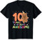 Kinder Capybara zum 10. Geburtstag für Kinder zehn Jahre alt T-Shirt