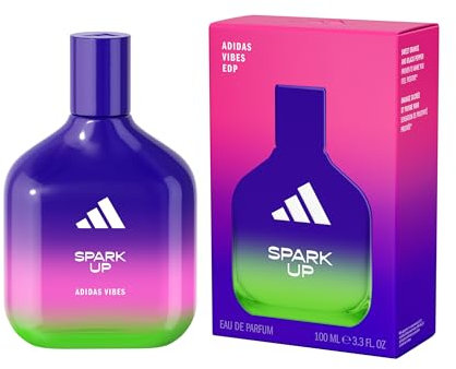 Eau de Parfum unisexe ADIDAS Vibes Spark Up, énergisante et stimulante, parfum longue tenue, Orange Douce et Poivre Noir 100 ml