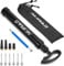 NUWAB Portable Ball Pump, 10.6in Hand Inflation Pump, Come with Extension Hose, Ball Needles, Nozzles, Suitable for Football, Basketball, Volleyball, Balloon, Swimming Ring