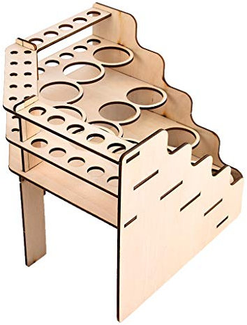 Model Paint Rack for Painting Bottle Brushes Tools Storage 90 Deg 15 Holes