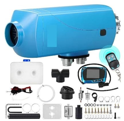 2KW voiture chauffage 12V Diesel aérotherme avec interrupteur LCD silencieux 5L réservoir for Bus bateau RV Van remorque intérieur Diesel chauffage