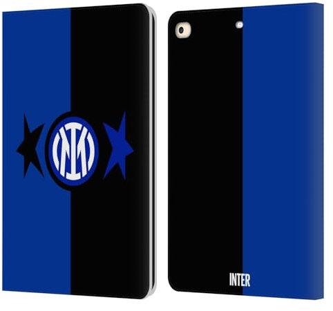 Head Case Designs Licenza Ufficiale Inter Milan Nero & Blu IM 2Stars Custodia Portafoglio in Pelle Compatibile con Apple iPad 9.7 2017 / iPad 9.7 2018
