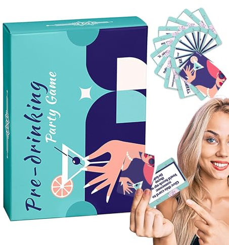 Fuuxtci Trinkkarten-Partyspiel, Trinkspielkarten für Erwachsene, Trinkkarte 50 Stück, Spannende Trinkspiele, einzigartige Spielkartendecks, interessant