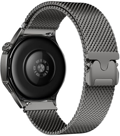 MroTech Kompatibles Milanese Mesh Loop Band 22mm, Edelstahl Metall Ersatzarmband für Galaxy Watch 3 45mm/SM-R800 46mm/Gear S3, Grafik Grau