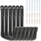 Lot de 6 Crochets Muraux Garage – Crochet Vélo Ajustable – Crochet Rangement Garage pour Porte-Outils et Équipement (Noir)