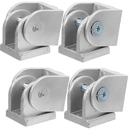 HIAKDOFT 4stücke Drehgelenk Für Aluminiumprofile Flexibles Pivot Joint Aus Zinklegierung Kompatibel Mit Strangpressprofilen Einfache Montage Und Demontage Ersatz Für Drehgelenkverbinder