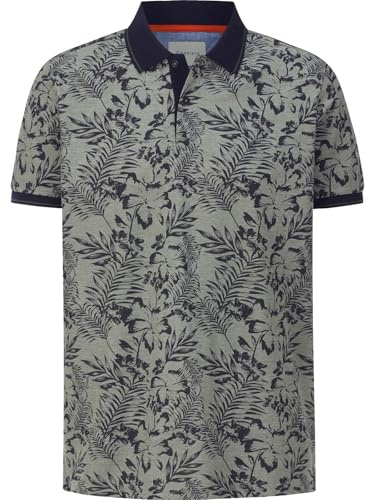 BABISTA Herren Poloshirt Duitezzi | floral gemustert, mit Polo-Kragen, Männer Freizeit-Shirt mit Muster, aus 100% Baumwolle, Hawaii-Hemd, große Größen XL