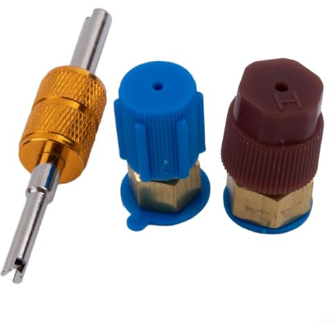 R134a Port Retrofit Quick Set R12 Plus Adaptateur basse pression R1 Plus Convertisseurs AC 1 sur 4 SAE Climatisation Charge AC