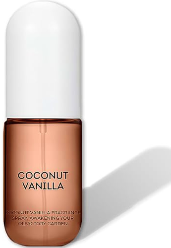 Coconut Vanilla Body Spray for Women - All-Day Light Vanilla Perfume Body for Hair & Skin with Essential Oils