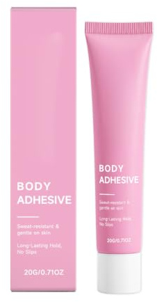 TAHJOS Colle Pour Peau, Colle Vetement Peau Pour Justaucorps Gym, Bas De Contention, Bretelles, Col Bas, Portable Et Durable, Doux Pour Peaus Et Transparent