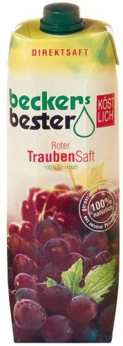 Becker's Bester Traubensaft Rot, 6er Pack (6 x 1 l Packung)