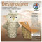 Ursus 22855599 - Designpapier Amber, 50 Blatt in 10 verschiedenen Motiven, ca. 15 x 15 cm, 100 g/qm, beidseitig bedruckt, ideal zum Falten von kreativen Origami Tieren