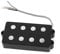 Elektrische 4-Saiten Jazz-Bass, offener Humbucker-Tonabnehmer, Schwarz