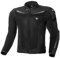 SHIMA PISTON Herren-Motorradjacke - Leder, urbane Jacke mit Netzeinsätzen, Protektoren an Schultern, Rücken, Ellbogen, Schulterschiebern (Schwarz, 50)