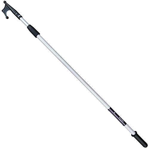 FenWi Bootshaken schwimmfähig incl. 2m Alu Teleskopstange im Set I 200cm Teleskopstab mit Raster-Fixierung I zum Schleusen, Anlegen und als Bordwerkzeug/schwimmt