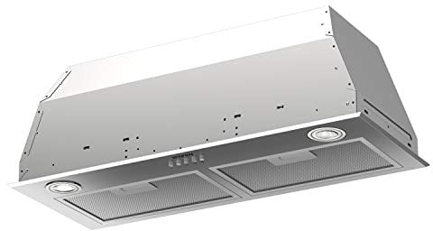 Taurus GF72IXAL Hotte aspirante fixe, inox, compacte de 72 cm de large, 650 m3/h d'extraction, 3 vitesses, commandes mécaniques, efficacité A, 200 W, filtres aluminium lavables multicouche, LED