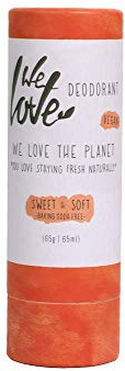 We Love The Planet Natürlicher Deo-Stick - Sweet & Soft, 65 g (vegan, hypoallergen)