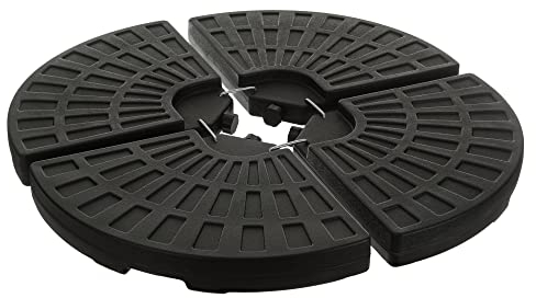 FiNeWaY Heavy Duty 19kg Square Resin Cast Iron Parasol Base Garden Patio Furniture Stand for Umbrella Canopy Gazebo Awning Cantilever Airer - Easy To Assemble And Simple To Adjust