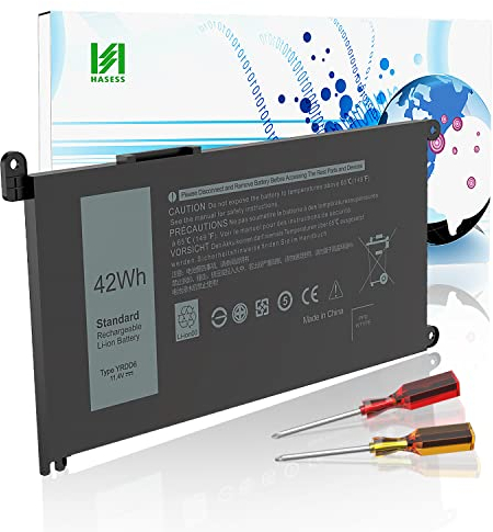 HASESS YRDD6 Laptop Akku Kompatibel mit Dell Latitude 3310 2-in-1 Serie Ersatz fürInspiron 3493 5480 7586 Serie Vostro 3491 5481 Serie Ultrabook Notebook 1VX1H 01VX1H VM732
