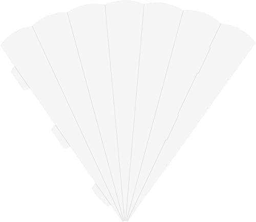 Heyda Schultüten-Zuschnitt 69 cm Papier Schulanfang Schultüte basteln DIY Material Einschulung Rohling Weiß