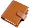 Moterm Pocket Luxe Ring Planer– Echtes Leder Binder Organizer (Kiesel-Orange gebrannt, 30mm Ring)