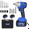 21V Cordless Impact Wrench,1/2“ Chuck Impact Gun,3-in-1 Brushless Power Electric Wrench/Max Torque (420N.m),2300 RPM Impact Drill with 6.0Ah Li-ion Battery&Charger, 4Pcs Driver Impact Sockets