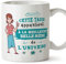 Mugffins Tasses pour BELLE-MÈRE - En Français - Cadeau original pour BELLE-MÈRE - Meilleure Famille de l'univers - 11 oz / 330 ml