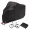Meisax Fahrradabdeckung Wasserdicht 200x70x110cm, Fahrradhülle Winddichter Staubdichter, 210T Oxford Stoff Abdeckplane Fahrrad, Motorrad Fahrrad Regenschutz mit Aufbewahrungstasche, Schwarz