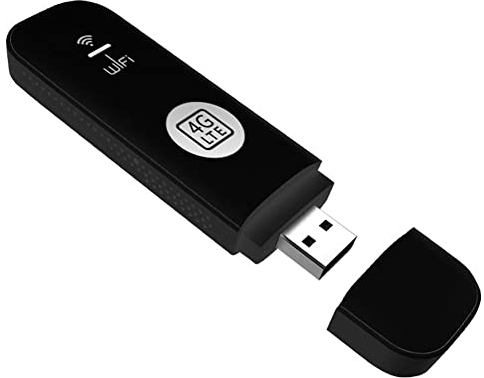 Iegefirm Modem USB WiFi 4G 150 Mbps avec Emplacement pour Carte SIM 4G LTE Routeur WiFi sans pour Voiture Prise en Charge de la Clé USB B28 Bande EuropéEnne Noir