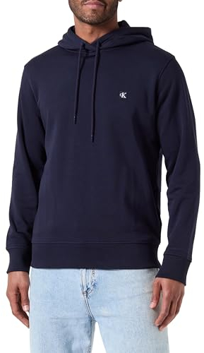 Calvin Klein Jeans Herren Hoodie Embro Badge Hoodie mit Kapuze, Blau (Night Sky), S