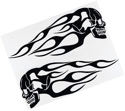 PACKOVE 1 Blatt aufkleber sticker Schädelscheinwerfer für Auto- Autoaufkleber Aufkleber für Motorräder Aufkleber Flamme b023