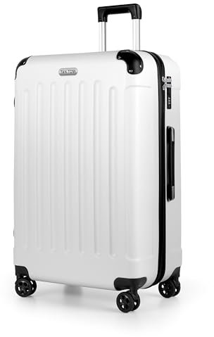 TANTOMI Koffer Groß, Reisekoffer, Hartschalenkoffer Trolley Koffer mit Rollen, Koffer mit 3-Stelliges Codeschloss, Zahlenschloss Teleskopgriff, Suitcase für Reisen Geschäft