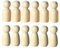 PHENOFICE 12st Mini-holzmann Schneemann-stöpselpuppen Dekorative Puppe DIY Mini-Ornament Mini-Puppen Miniaturpuppen DIY Zubehör Desktop-puppenverzierung Sandkasten-miniaturen Tischminiaturen