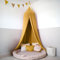 lilimaus Baldachin Kinderzimmer mit Goldapplikation [in 12 Farben] Betthimmel aus 100% Baumwolle Musselin Mädchen & Jungen - Babybett Himmel als Babyzimmer Deko - Vorhang für Kinderbett, Kuschelecke