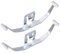 HAOTOM 2X Vordere Bremssattel Anti-Rassel Haltefeder Clip Zubehörsatz Scheibenbremsbelag Für Audi A4 A5 A6 A7 Q5 Für Mercedes-Benz C-Klasse W204 S204 E-Klasse W212 A207 C207 S212 CLS C218 SLC SLK