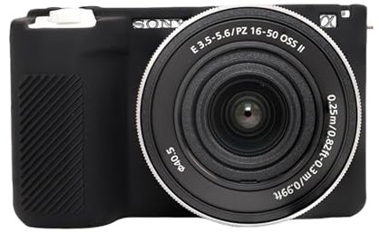Aisnyho ZV-E10 II Case,Soft Silicone Protective Case Ultra-Thin Lightweight for Sony ZV-E10 II Camera (Black)