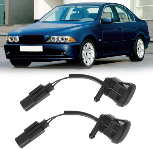 2pcs Scheibenwaschdüse für BMW 5er E39 520d 520i 523i 525td 528i 530d 530i 540i M5 Frontscheibenwischer Waschdüsen Scheibenwischerwaschdüse Waschwasserdüse Spritzdüse 8 361 039, 61 66 8 361 039