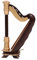 JUMPLAWN Luxurious Miniature Harp Harp Model Wooden Instrument Musical Instruments Decorative Accessory