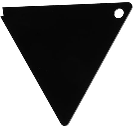 Toyvian Acrylic Triangular Snowboard Wax Scraper Ski and Snowboard Waxing Tool with Sleek Design Black Universal Shape for Removing Wax Residue Winter Sports Maintenance for Ski