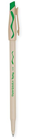 Paper Mate Replay Erasable Ballpoint Pen Medium Tip ,Green