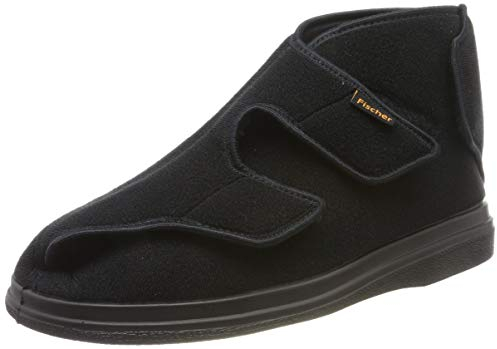 Fischer Herren Ortho Hohe Hausschuhe, Schwarz Schwarz 222, 45 EU X-Weit