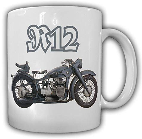 R12 Motorrad Gespann Maschine Kradmelder Oldtimer - Tasse Kaffee #13373
