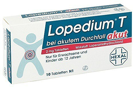 Lopedium T akut bei akutem Durchfall Tabletten 10 stk by HEXAL AG