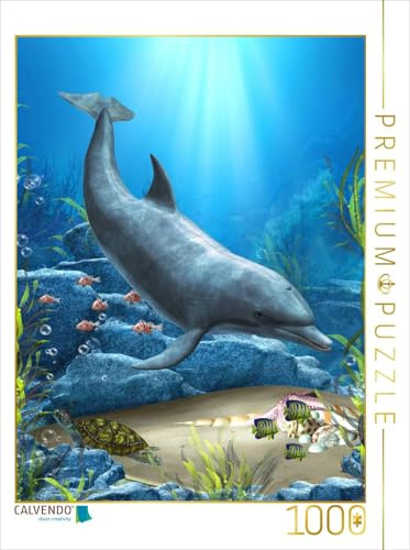 CALVENDO Puzzle Die Welt der Delfine | 1000 Teile Lege-Größe 48 x 64 cm Foto-Puzzle für glückliche Stunden