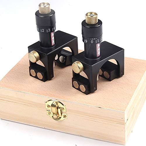 2 stücke Einstellbare Magnetische Hobelmesser Messer Einstellung Jig Gauge Holzbearbeitungswerkzeug