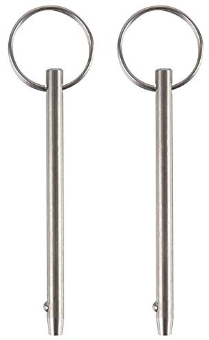 VTurboWay 2 Pack Quick Release Pin, 5mm Diameter, Marine Grade 316 Stainless Steel, Spring Loaded, for Bimini Top, Boat, Deck Hinge